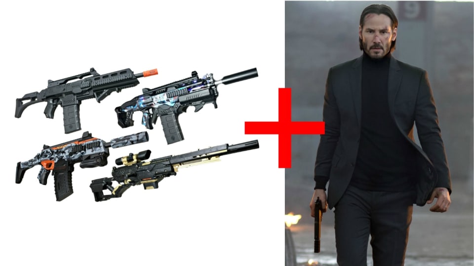 John Wick s Nerf pistolemi